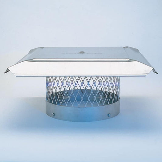 Homesaver 10345 8" HomeSaver Pro Stainless Steel Round Chimney Cap 3/4 Inch Mesh (Like New)