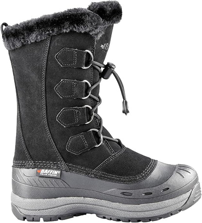Baffin Chloe Women's lightweight Leather Snow Boots, Synthetic Rubber Sole (Used, No Retail Box)