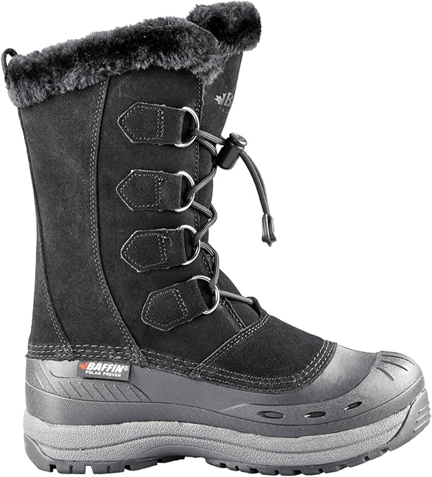 Baffin Chloe Women's Leather Boots for Snow-Covered Terrains, Rubber Sole (Used)