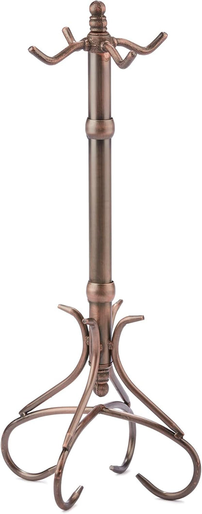 UniFlame, F-1657 5-PC Venetian Bronze Fireplace Tools Set w/ Heavy Crook Handles (Like New)