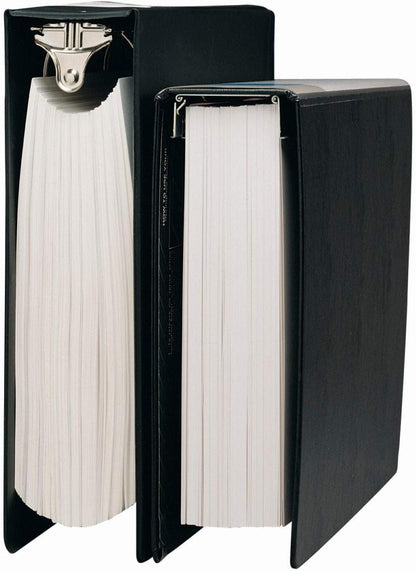 ITOYA ProFolio 5 Interchangeable Color-Coded Spines Spring Post Binder - Black (Like New)