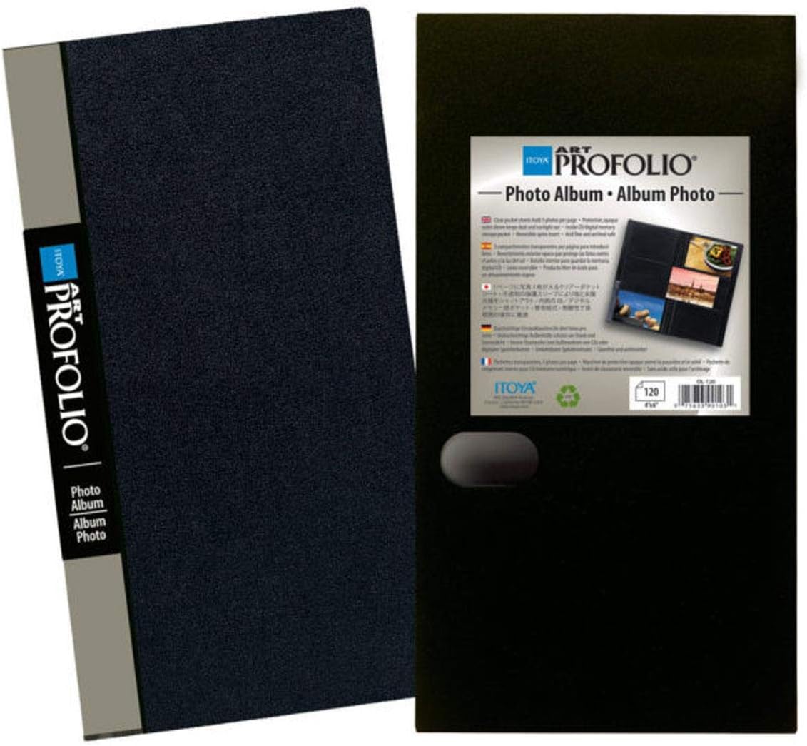 Itoya ProFolio Photo Album Set of 5 - Photo Books for 4x6 Photo Prints, Black (Like New)