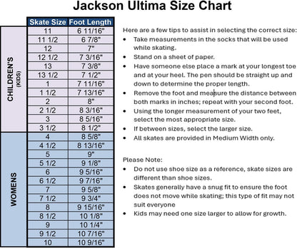 Jackson Ultima Mystique Womens Ice Skates with Mark II Figure Blade for Skating (Like New, No Retail Box)