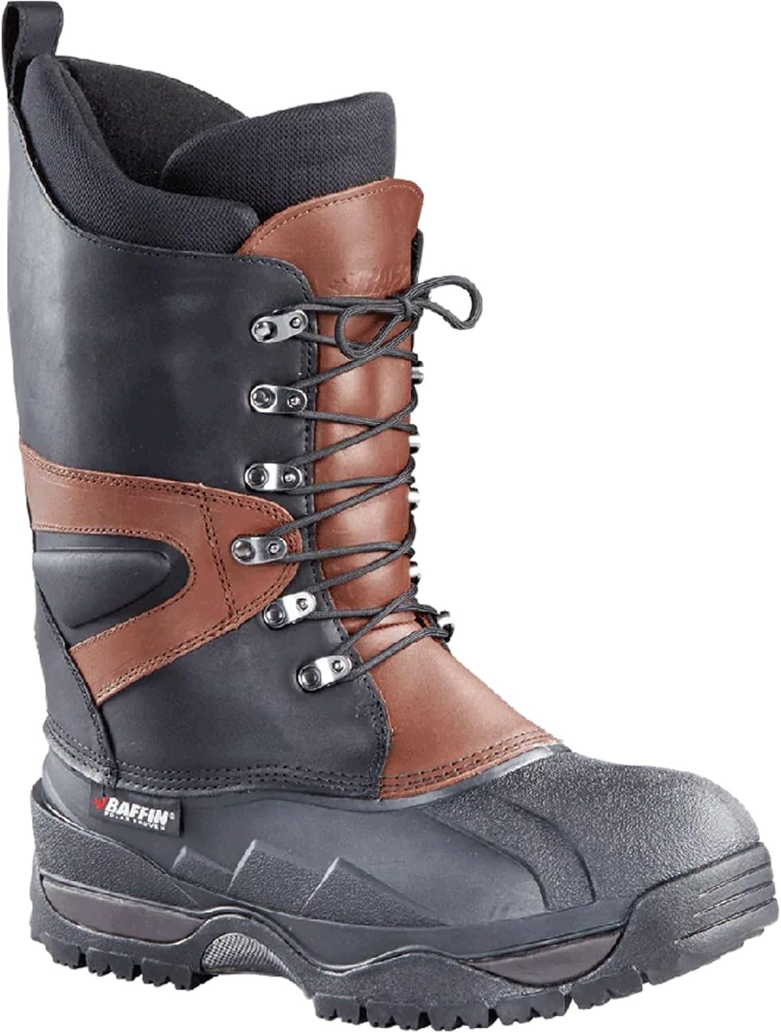 Baffin Men's Apex Lace-Up Snow Boot for Extreme Cold, Closed Toe, Rubber Sole (Like New)