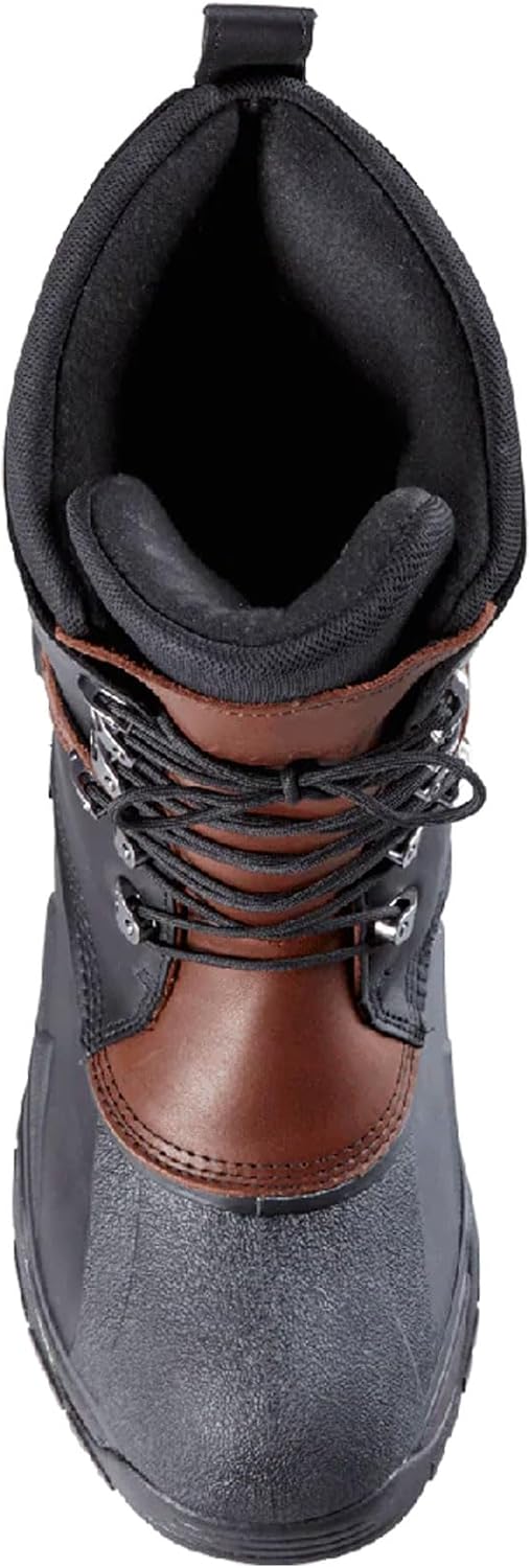 Baffin Men's Apex Lace-Up Snow Boot for Extreme Cold, Closed Toe, Rubber Sole (Like New)