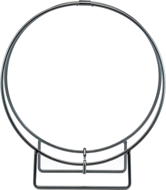 UniFlame W-1890 Iron Log Hoop with 1/2" Solid Stock Tool, Finished Black (Like New)