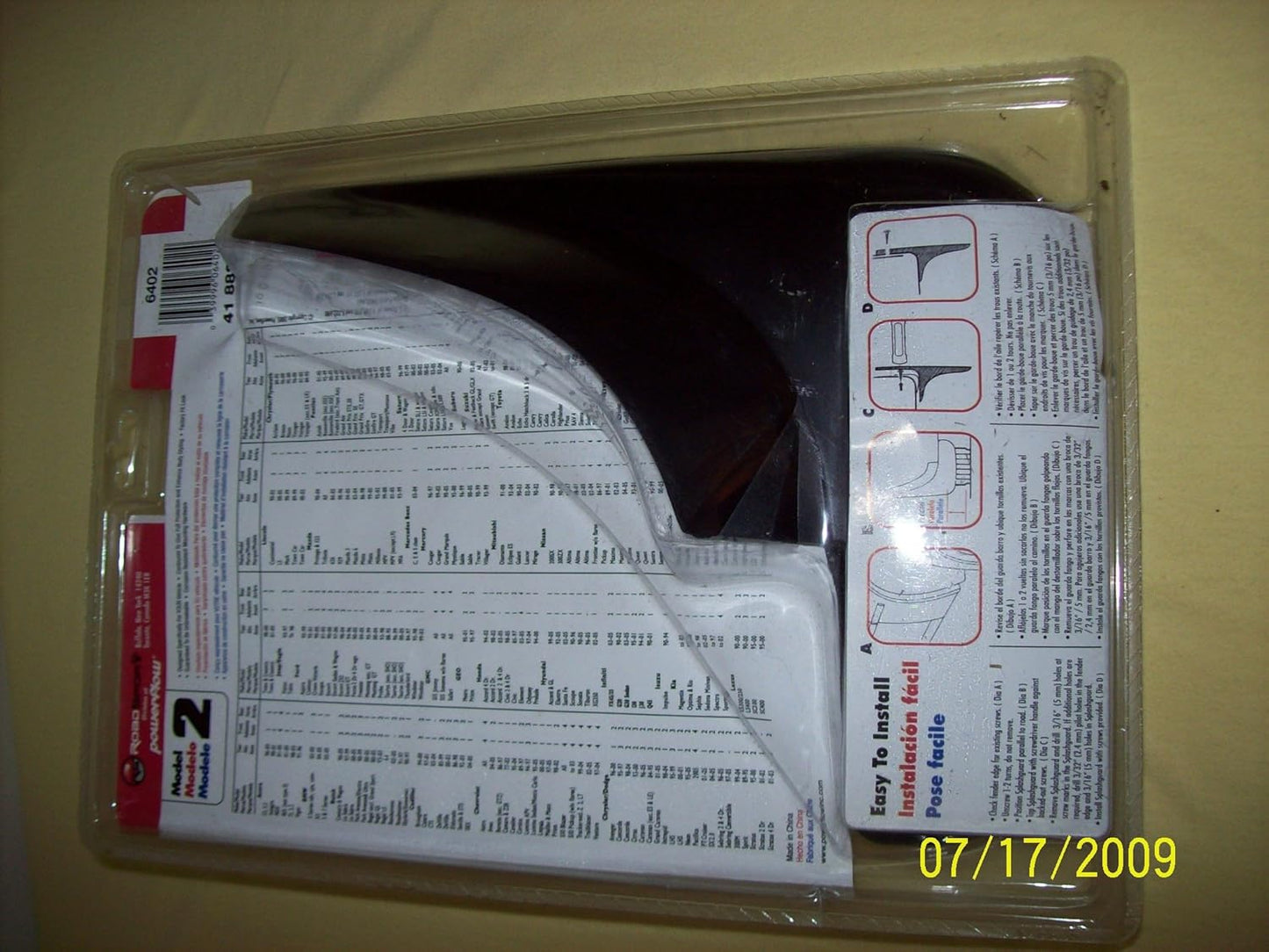 Power Flow 6402 Unbreakable Universal Contoured Pro-Fit Splash Guards for Truck (Like New)