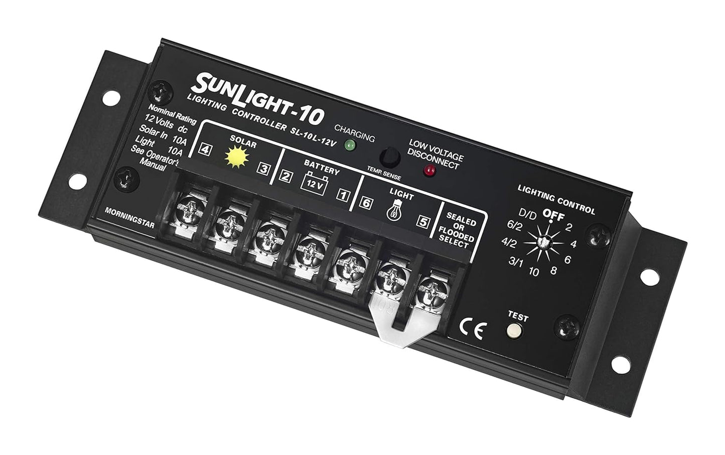 Morningstar SL-10L-12V Sunlight Solar Charge Controller for Battery Regulator (Like New)