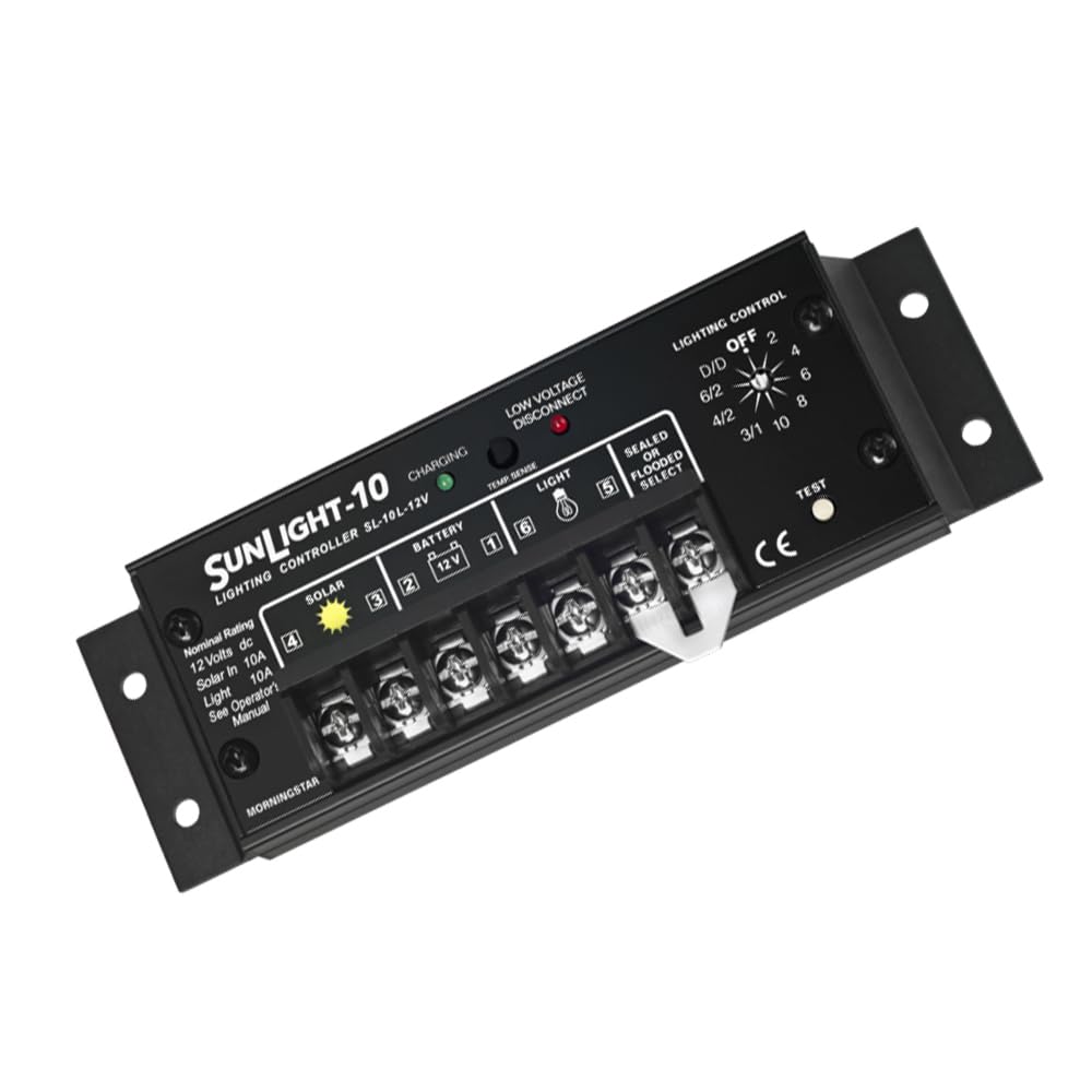 Morningstar SL-10L-12V Sunlight Solar Charge Controller for Battery Regulator (Like New)