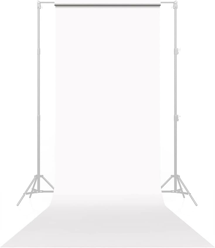 Savage 15318 Seamless Paper Photography Backdrop, 53 in x 18 ft - Super White (Like New)