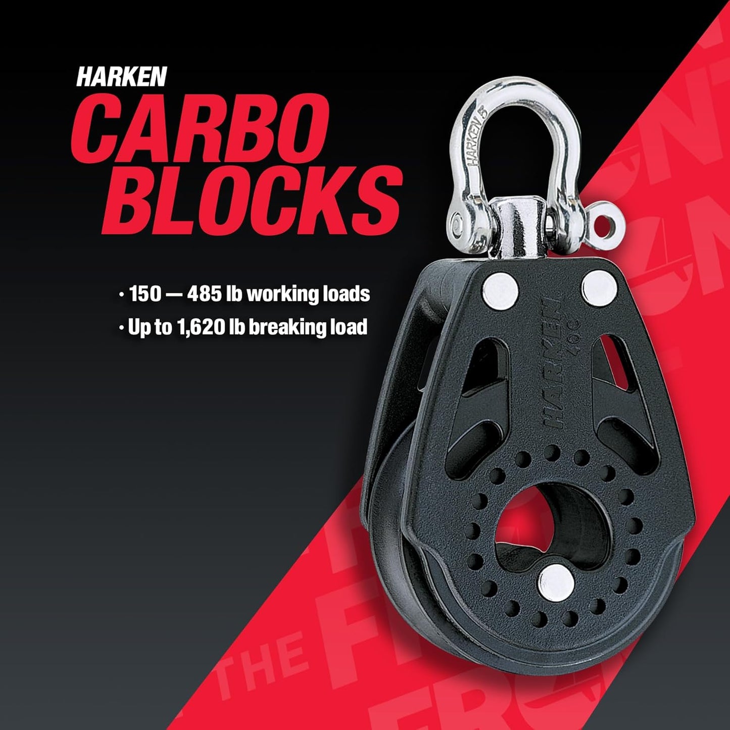 HARKEN Premium 2644 Plastic Carbo Air Block Sailing and Sailboat Equipment (Like New)
