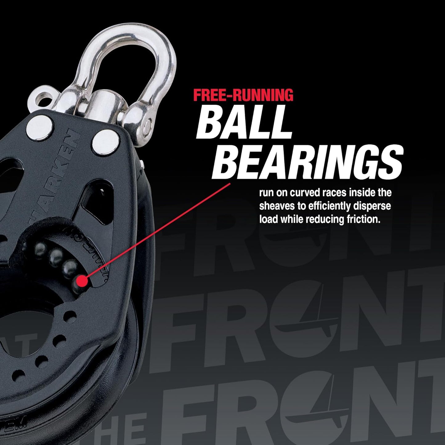 HARKEN Premium 2644 Plastic Carbo Air Block Sailing and Sailboat Equipment (Like New)
