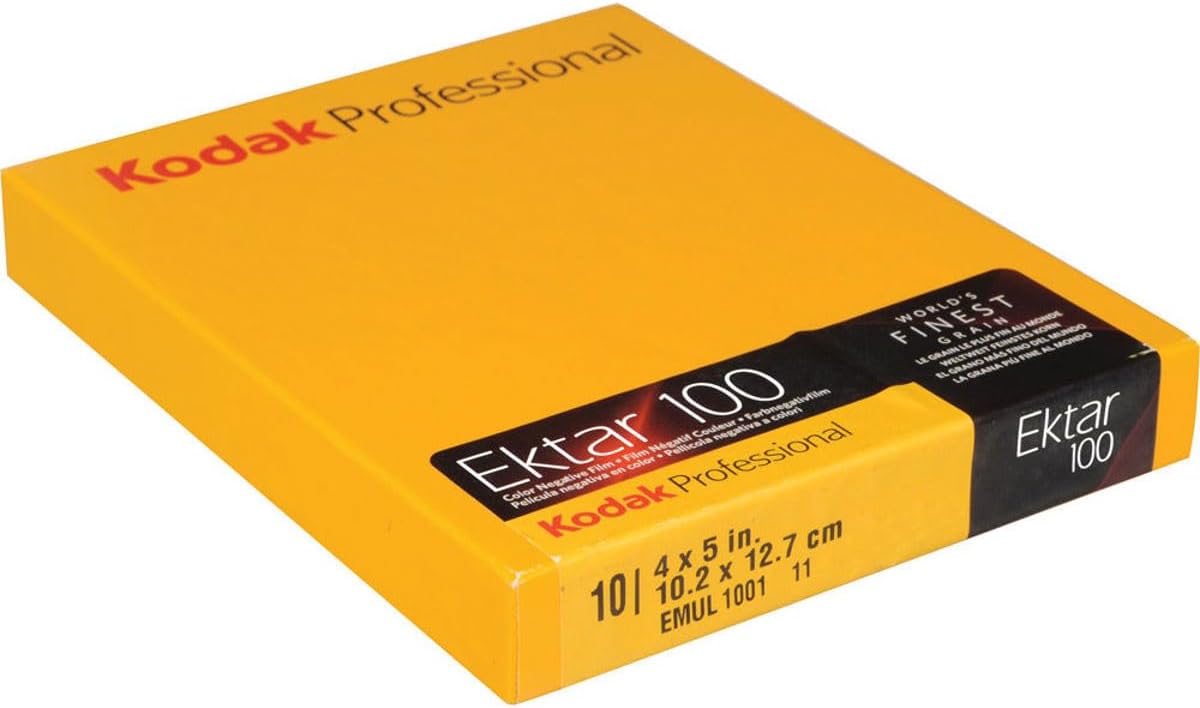 Kodak 158 7484 Professional Ektar Color Negative Film ISO 100, 4x5", 10 Sheets (Like New)