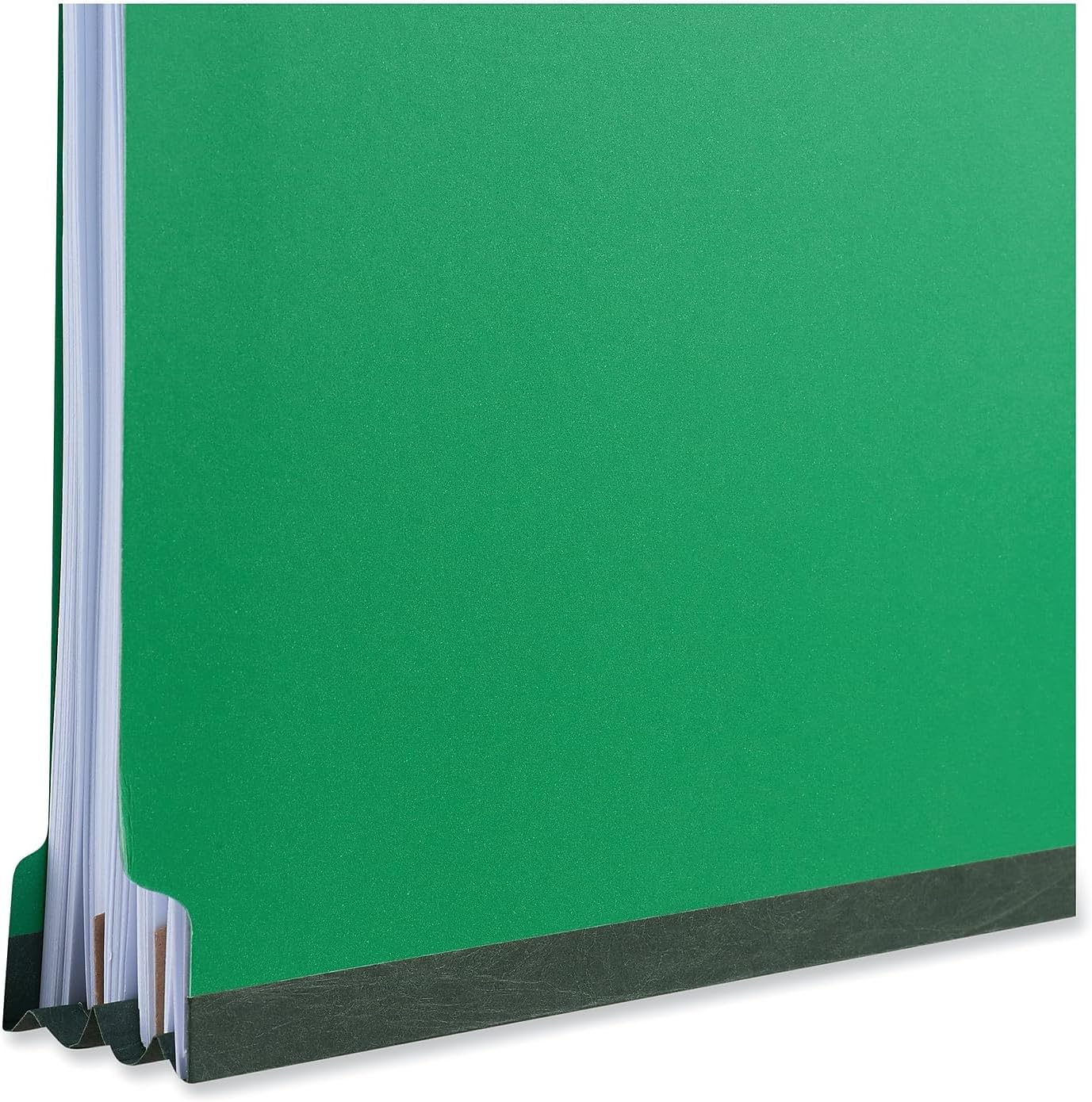 Universal Modern Cardboard Pressboard Classification File Folders, Emerald Green (Like New)