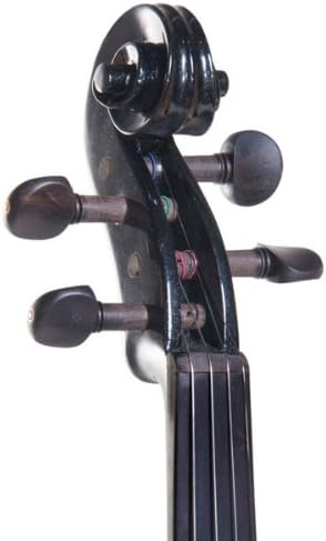 Cecilio 4/4 CEVN-1BK Solid Wood Electric/Silent Violin W/ Ebony Fittings, Black (Used)