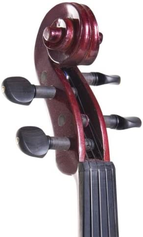 Cecilio 4/4CEVN-1NA Silent Electric Solid Wood Violin w/Ebony Fittings, Mahogany (Like New)