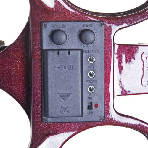 Cecilio 4/4CEVN-1NA Silent Electric Solid Wood Violin w/Ebony Fittings, Mahogany (Like New)