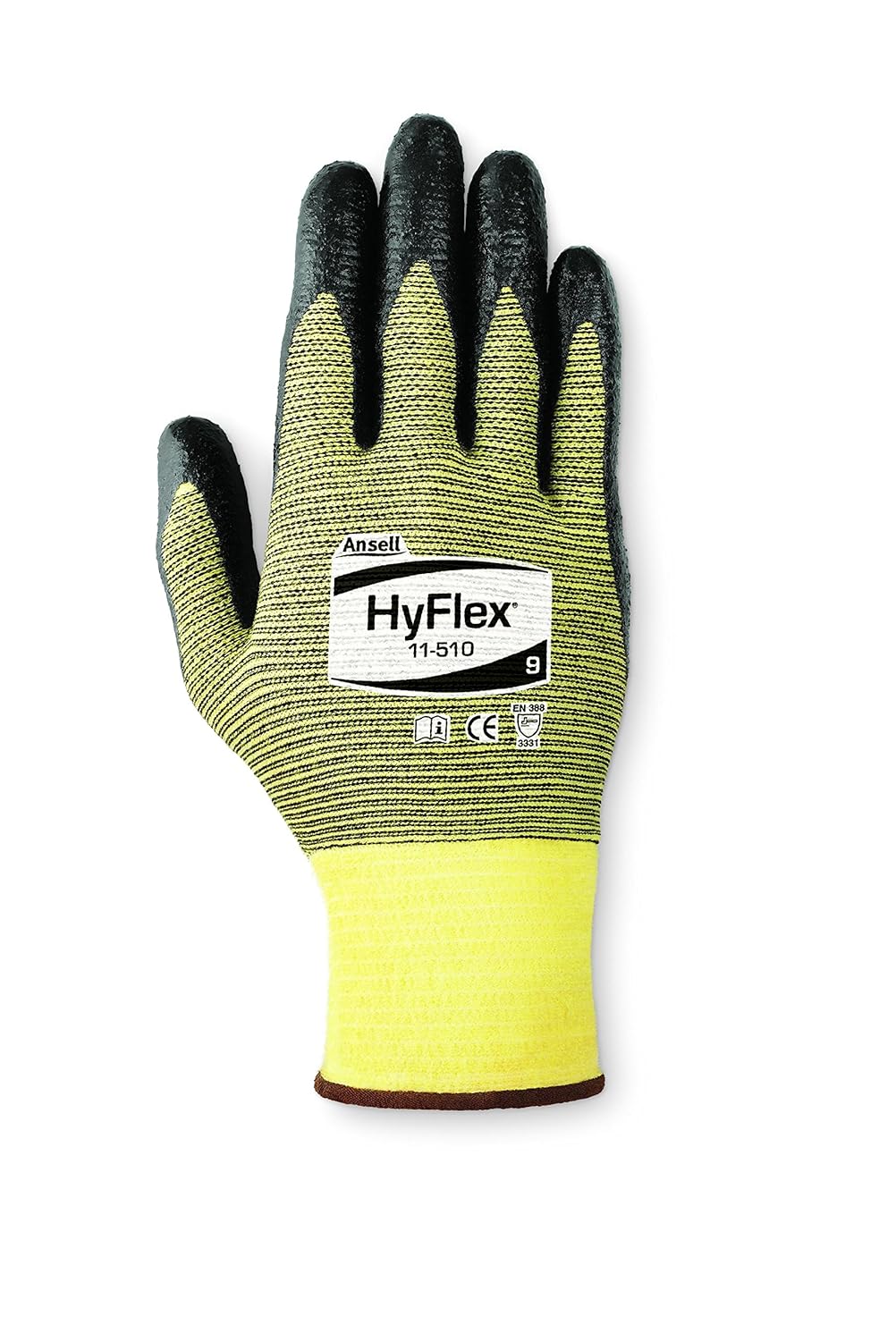Ansell HyFlex 11-510 Kevlar Pull On Safety Gloves w/ Knit Wrist Cuff for Medical (Used)