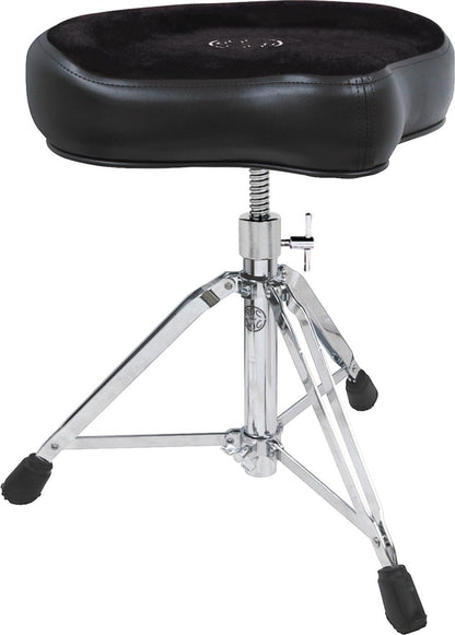 ROC-N-SOC Round Shape Original Saddle Drum Throne, Wipe with Dry Cloth, Black (Used)