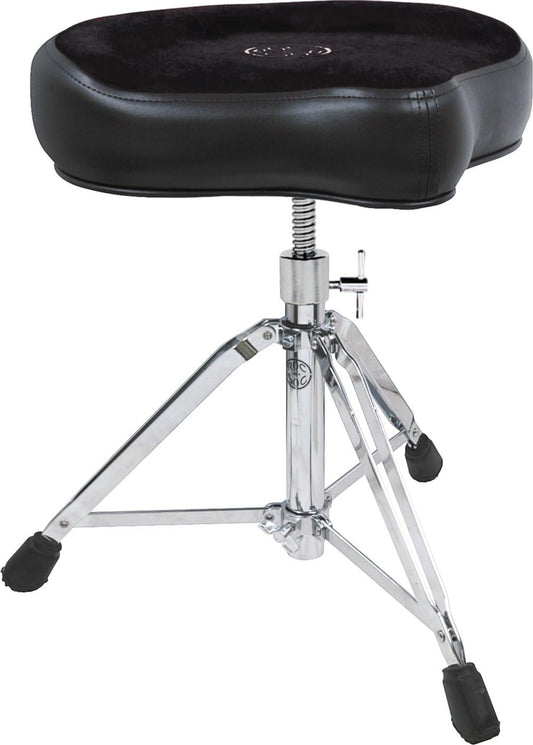 ROC-N-SOC Round Shape Original Saddle Drum Throne, Wipe with Dry Cloth, Black (Used)