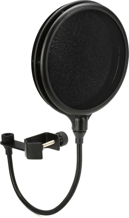 OnStage ASFSS6-GB Dual Screen Microphone Pop Filter with Gooseneck Locks - Black (New)