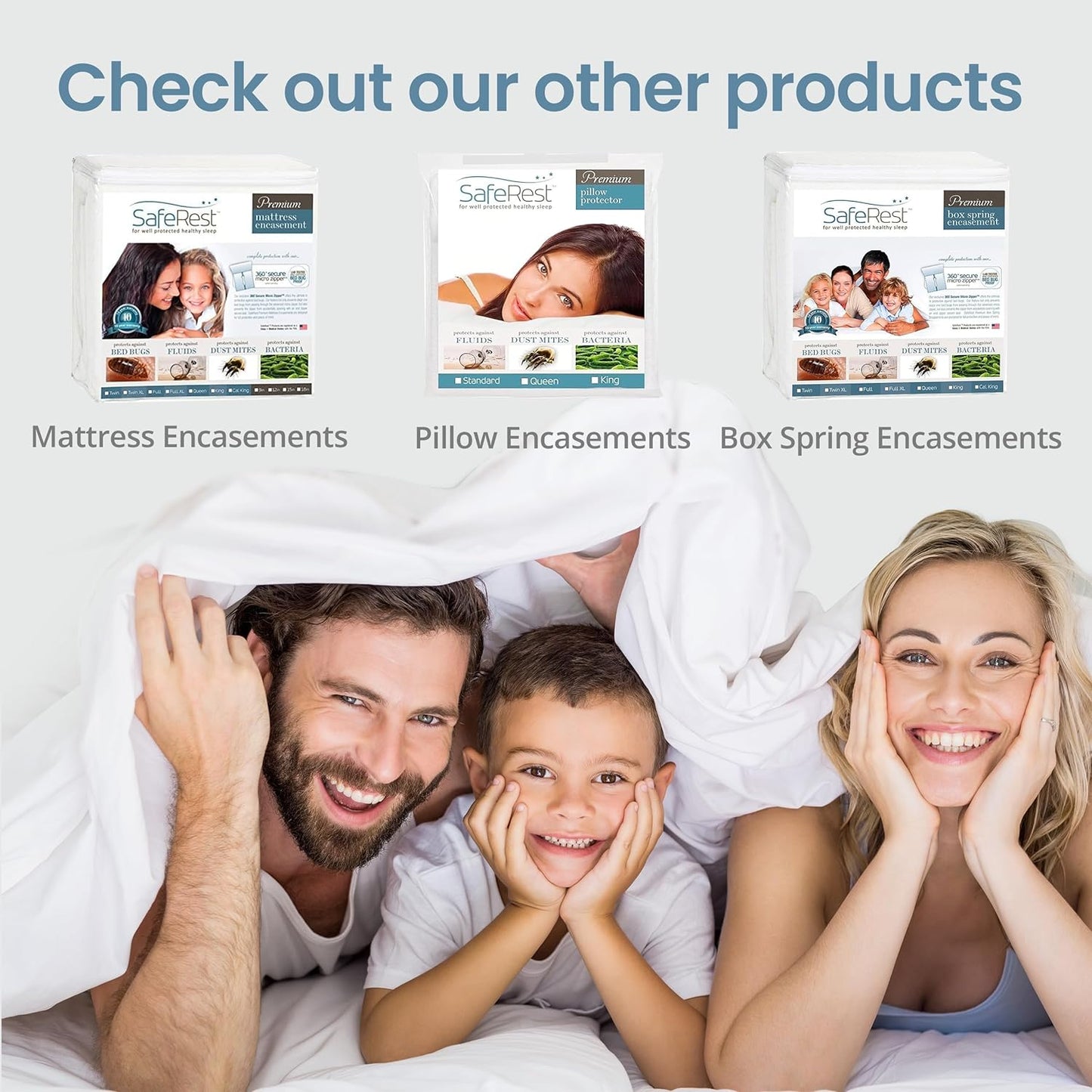 SafeRest Premium Cotton Waterproof Mattress Cover Protectors, King � White (New)