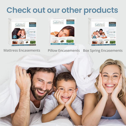 SafeRest Premium Cotton Waterproof Mattress Cover Protectors, King � White (New)