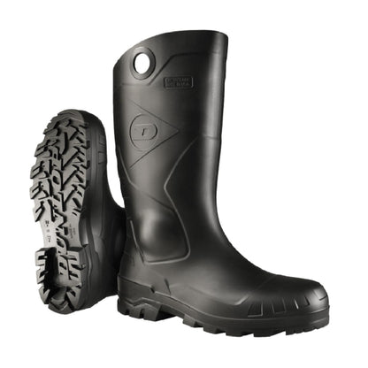 Dunlop Chesapeake Platform Heel Rubber Boots with Steel Toe for Men and Women (Like New, Damaged Retail Box)