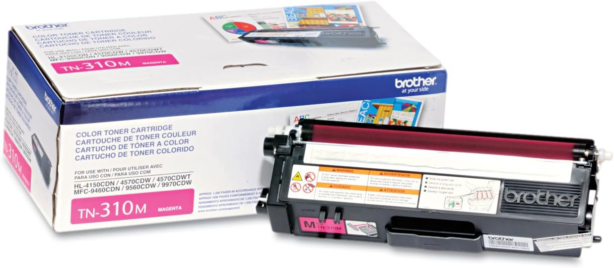 Brother TN310M Color Laser Magenta Toner Cartridge for Home & Offices - Magenta (New)