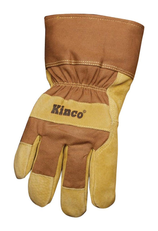 Kinco HydroFlector Lined Suede Waterproof Adults Pigskin Palm with Safety Cuff (Used)