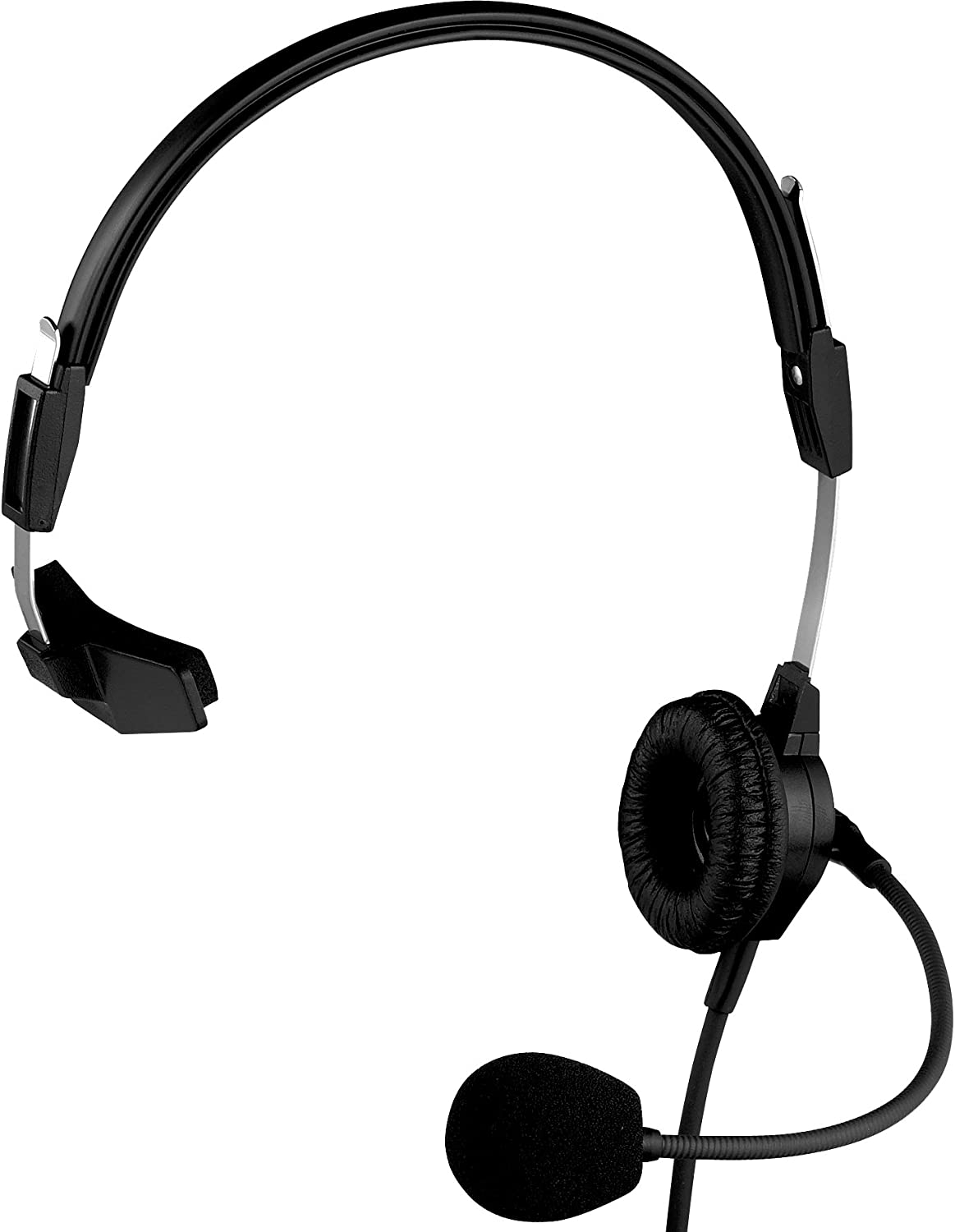 Telex PH-88R Lightweight Single Sided Headset for RTS, 150Hz-4kHz Range - Black- (Used)