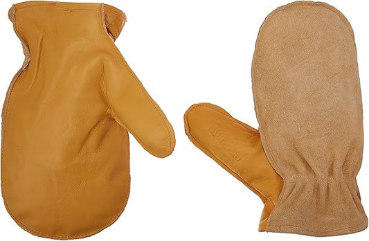 Kinco Elastic Grain Cowhide Durable Chopper Mitt Shell Glove for Manual Handling (Like New)