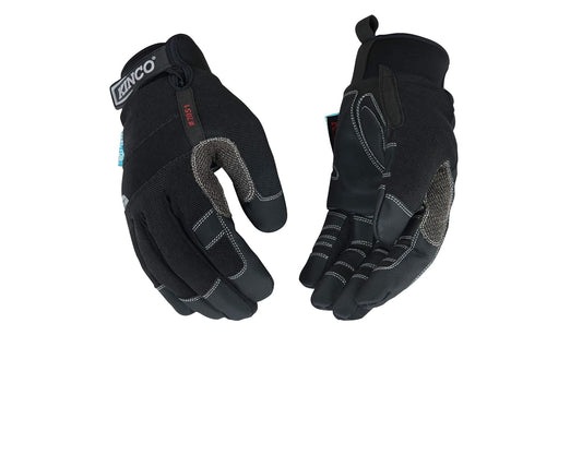 Kinco 2051-XL Lined Waterproof Synthetic Leather Gloves for Men, Black, X-Large (Used)