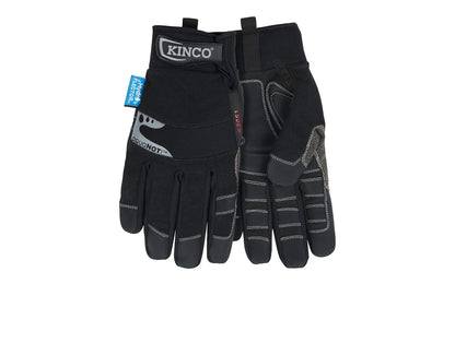 Kinco 2051-XL Lined Waterproof Cold Weather Velcro Adults Gloves, Black, X-Large (Like New)