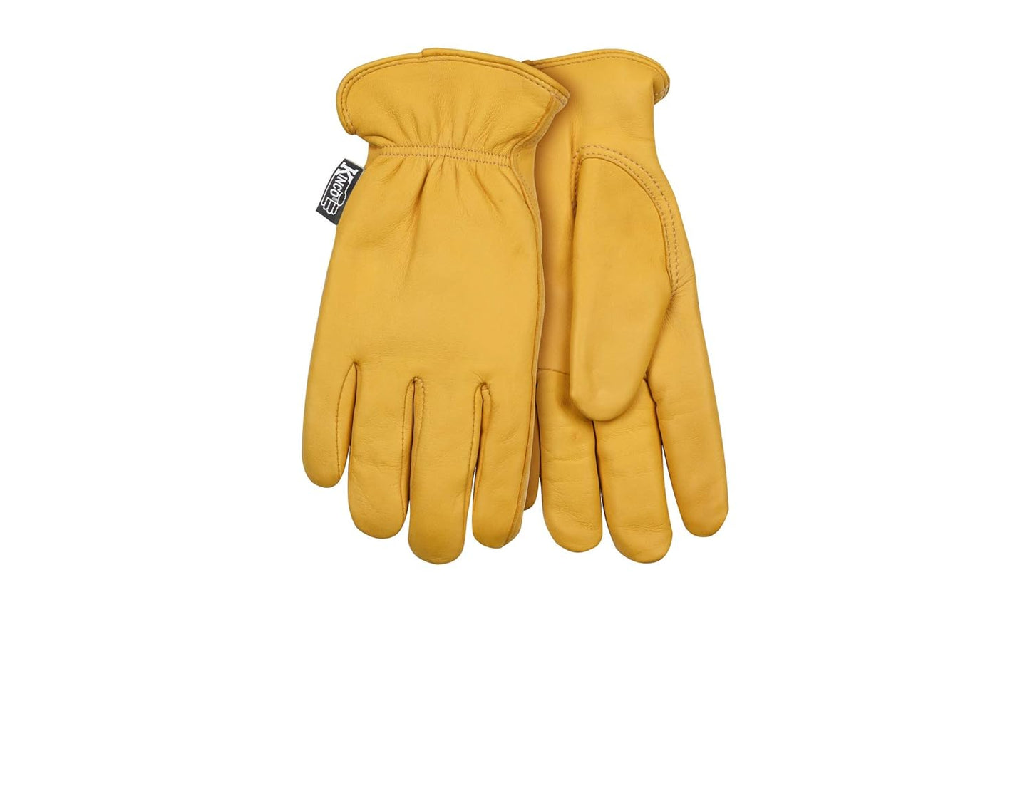 Kinco - Women's Golden Full Grain Deerskin Leather Insulated Gloves, Medium (Like New)