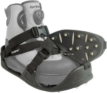 Korkers RockTrax Plus Cleated Overshoe for Ice & Rock, Black/Moonrock - XX-Large (New)