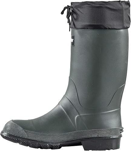 Baffin Nylon Multi-layer Slip-On Boots for Men, Forest Green/Black - Size 10 (Like New, No Retail Box)