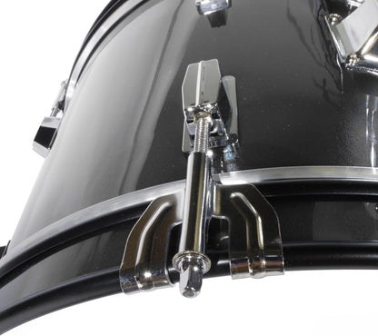 Mendini By Cecilio Drum Set – 3-Piece Kids Drum Set (16"), Black Metallic (Like New)