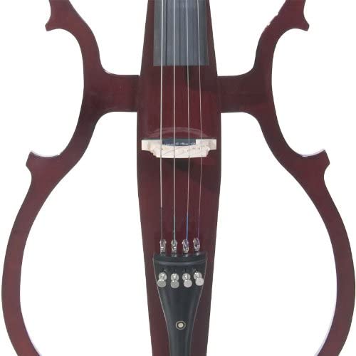 Cecilio CECO-1DW Ebony Electric Silent Metallic Mahagony Cello in Style 1, 4/4 (Like New)