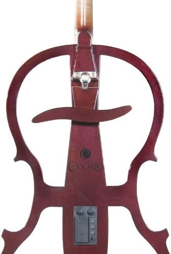 Cecilio CECO-1DW Ebony Electric Silent Metallic Mahagony Cello in Style 1, 4/4 (Like New)