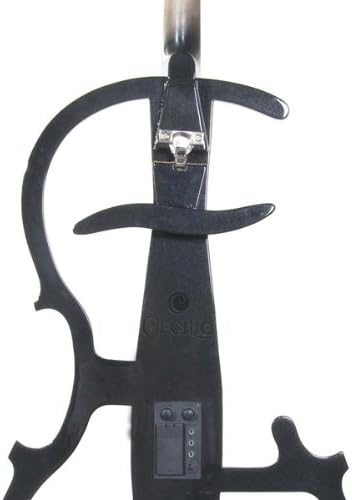 Cecilio CECO-2BK Ebony Electric Silent Metallic Black Cello Style 2, Full Size (Used)
