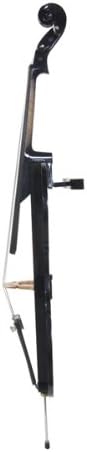 Cecilio CECO-2BK Ebony Electric Silent Metallic Black Cello Style 2, Full Size (Used)