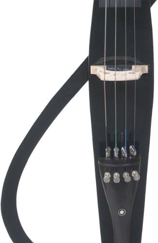 Cecilio CECO-3BK Ebony Electric Silent Cello, 4/4 Full-Size - Metallic Black (Like New)