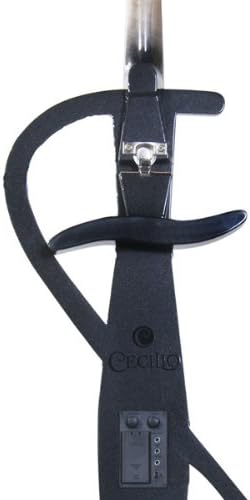Cecilio CECO-3BK Ebony Electric Silent Cello, 4/4 Full-Size - Metallic Black (Like New)