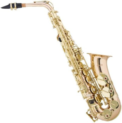 Mendini by Cecilio MAS-30L Rose Gold Alto E Flat Saxophone with Case & Tuner Set (Like New)