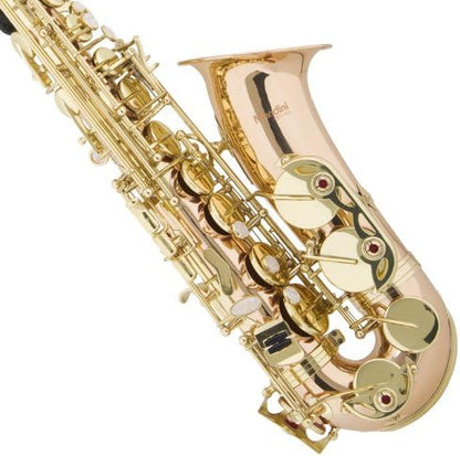 Mendini by Cecilio MAS-30L Rose Gold Alto E Flat Saxophone with Case & Tuner Set (Like New)