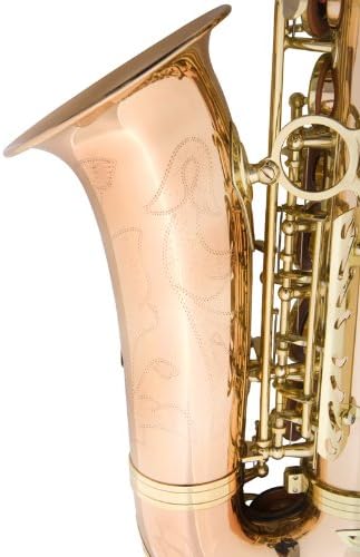 Mendini by Cecilio MAS-30L Rose Gold Alto E Flat Saxophone with Case & Tuner Set (Like New)