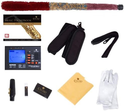 Mendini by Cecilio MAS-30L Rose Gold Alto E Flat Saxophone with Case & Tuner Set (Like New)