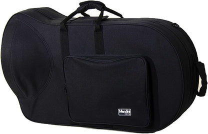 Mendini MEP-L Lacquer Brass B Flat Euphonium w/ Stainless Steel Pistons, Gold- (Used)