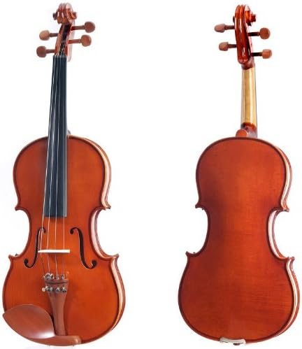 Cecilio CVN-200 Solid Wood Violin with Tuner and Lesson Book, 1/2 - Nickel (Used)
